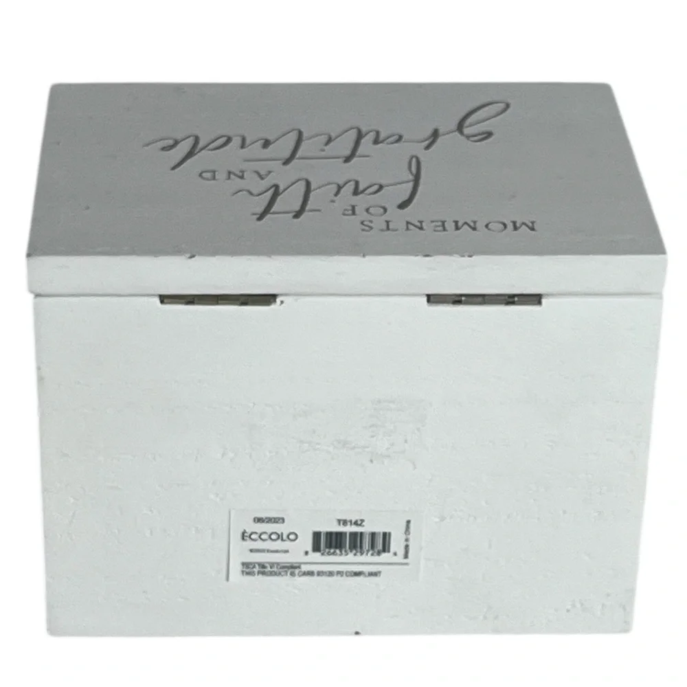 Faith and Gratitude Keepsake Box Store your cherished memories in style